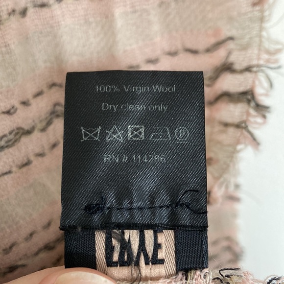 Frye Womens Shawl Scarf Pastel Western Wool Boho Fringed Southwestern Navajo - Picture 4 of 5